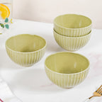 Costola Ceramic Serving Bowl Set Of 4 650ml Nestasia
