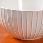 Costola Ceramic Serving Bowl Set Of 4 Off White 650ml Nestasia