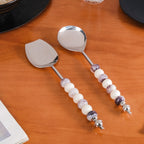 Luxury Accent Serving Spoon Set Of 2 Nestasia