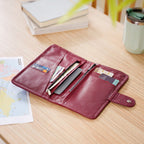 Maroon Travel Passport Wallet Nestasia