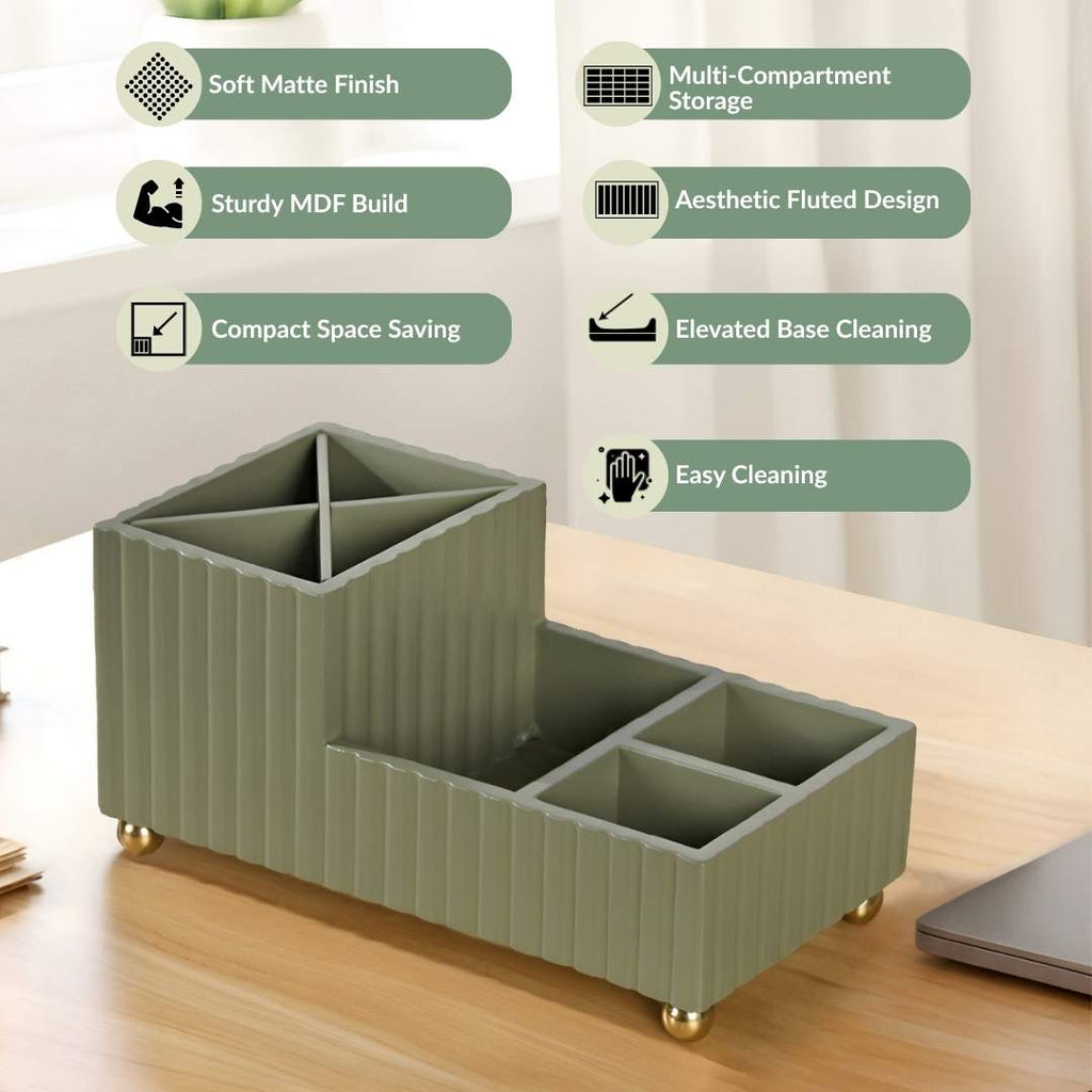 Desk Organiser For Office Sage Green Nestasia
