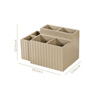 Desk Organiser For Pens Makeup Brushes Beige Nestasia