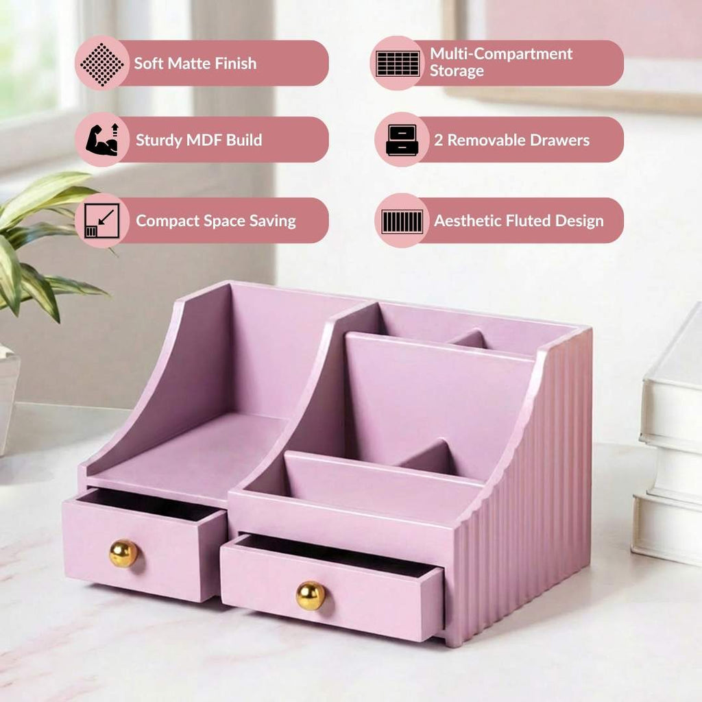 Organiser With Drawers Blush Lilac Nestasia