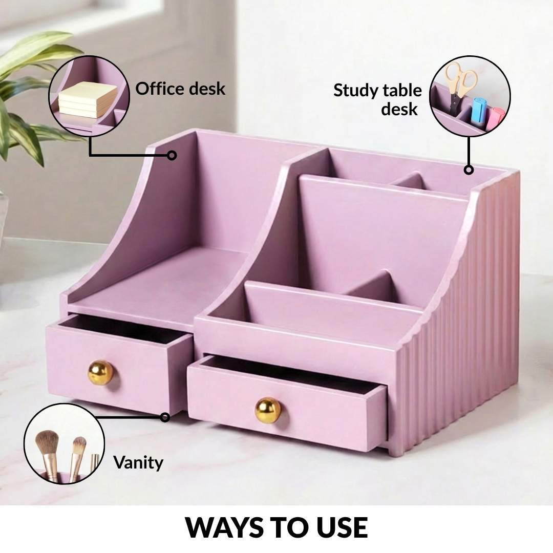 Organiser With Drawers Blush Lilac Nestasia