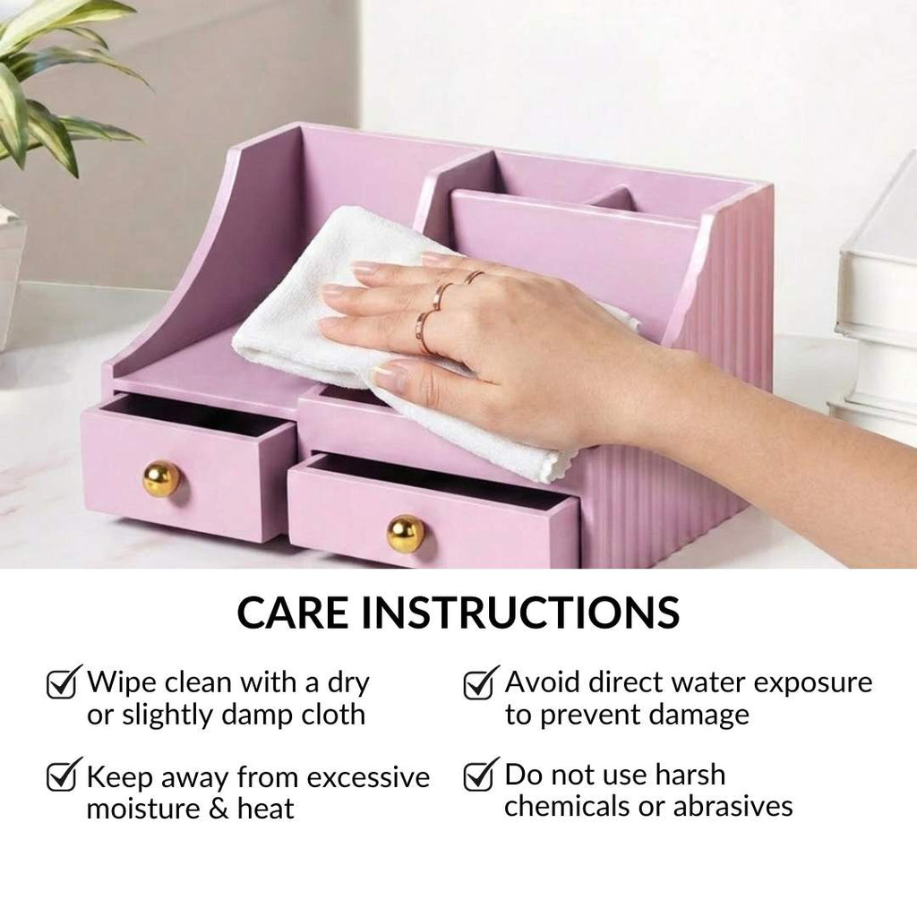 Organiser With Drawers Blush Lilac Nestasia