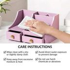 Organiser With Drawers Blush Lilac Nestasia