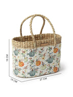 Natural Seagrass Picnic & Tiffin Basket for Beach, Park & Family Use