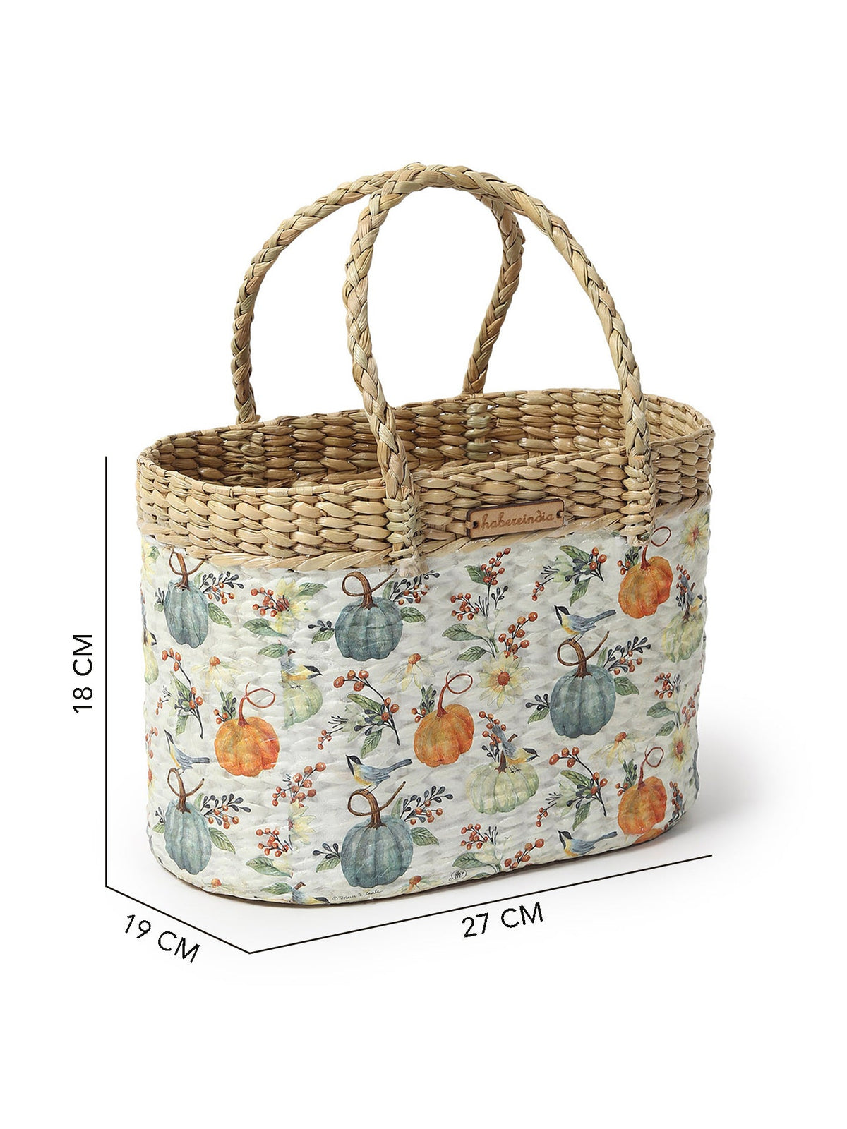 Natural Seagrass Picnic & Tiffin Basket for Beach, Park & Family Use