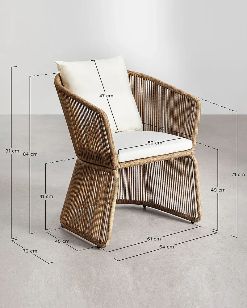 Bamboo Arm Chairs for Living Room Seating