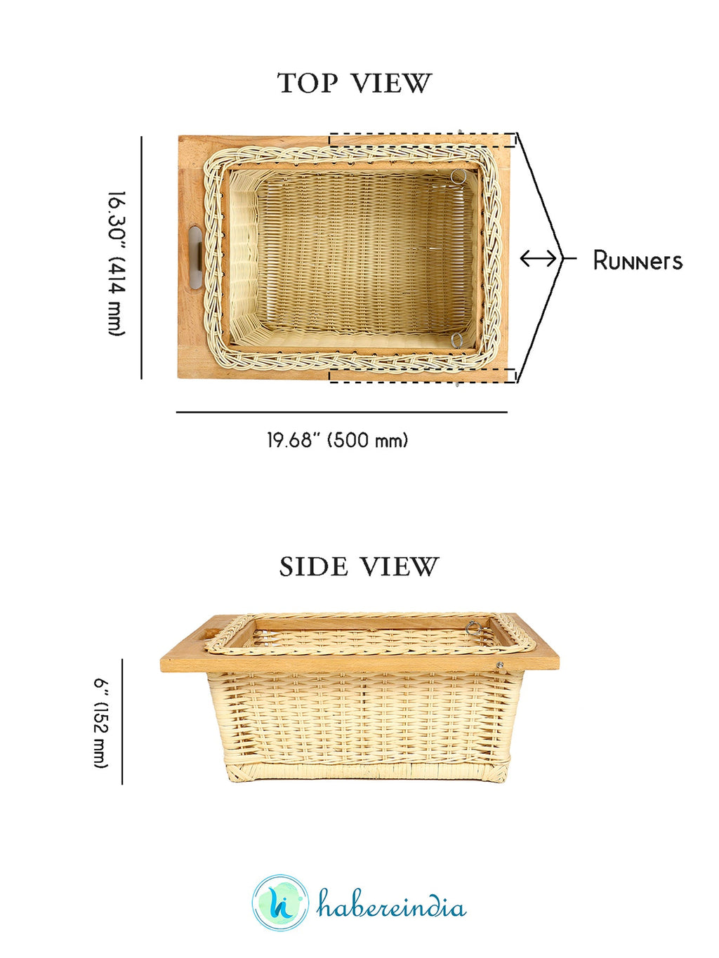 Multipurpose Wicker Modular Onion Basket for Pantry, Cabinet, and Kitchen Organization