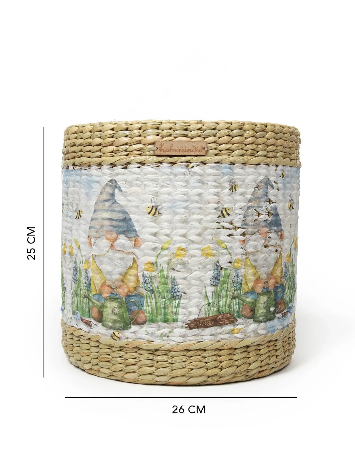 Multifunctional Seagrass Basket for Plants and Laundry