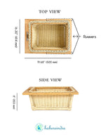 Multipurpose Wicker Modular Onion Basket for Pantry, Cabinet, and Kitchen Organization