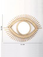 Eco-Friendly Rattan Wall Mirror Detailing for Stylish Interiors