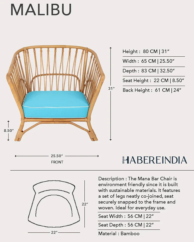 Indoor Bamboo Lounge Chairs for Home Relaxation