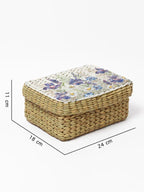 Handwoven Seagrass Storage Box for Wardrobe & Accessories