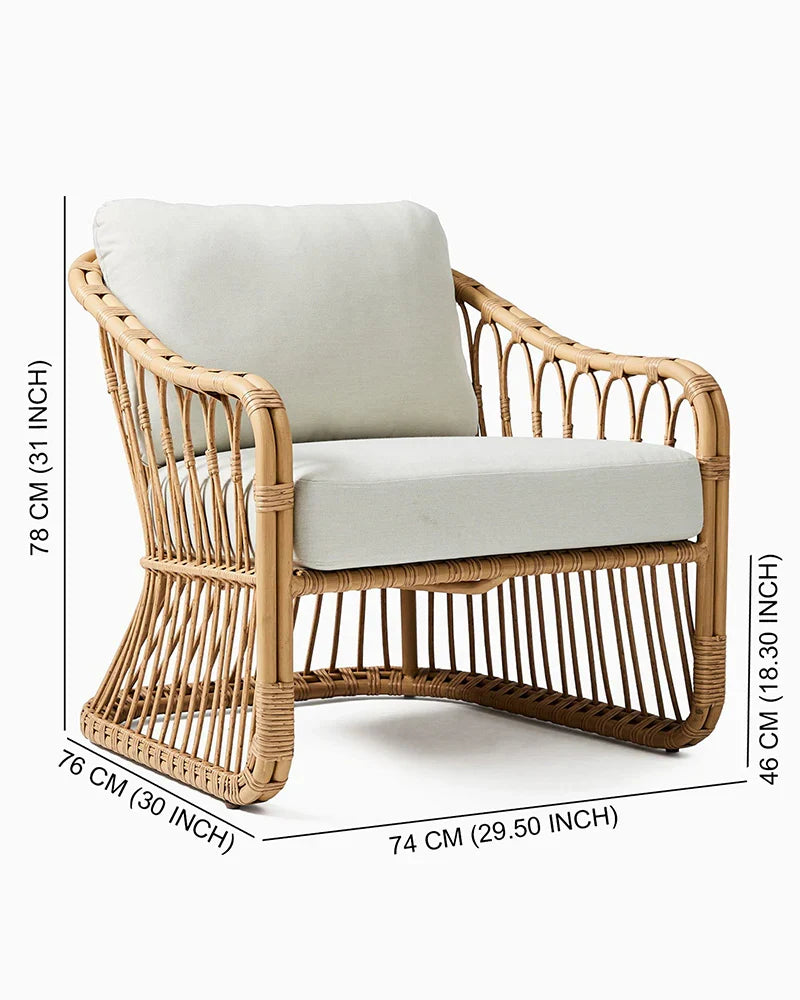 Bamboo Arm Chairs for Living Room and Home Decor
