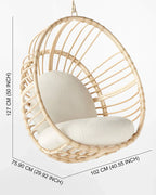 Rattan Hanging Chairs for Indoor and Outdoor Spaces