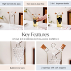 2 In 1 Glass Oil Dispenser Nestasia