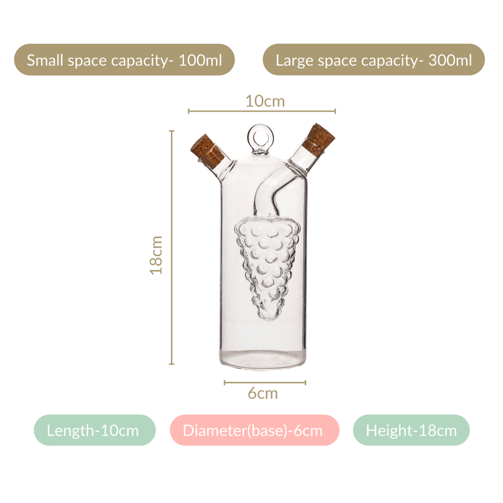 2 In 1 Glass Oil Dispenser Nestasia