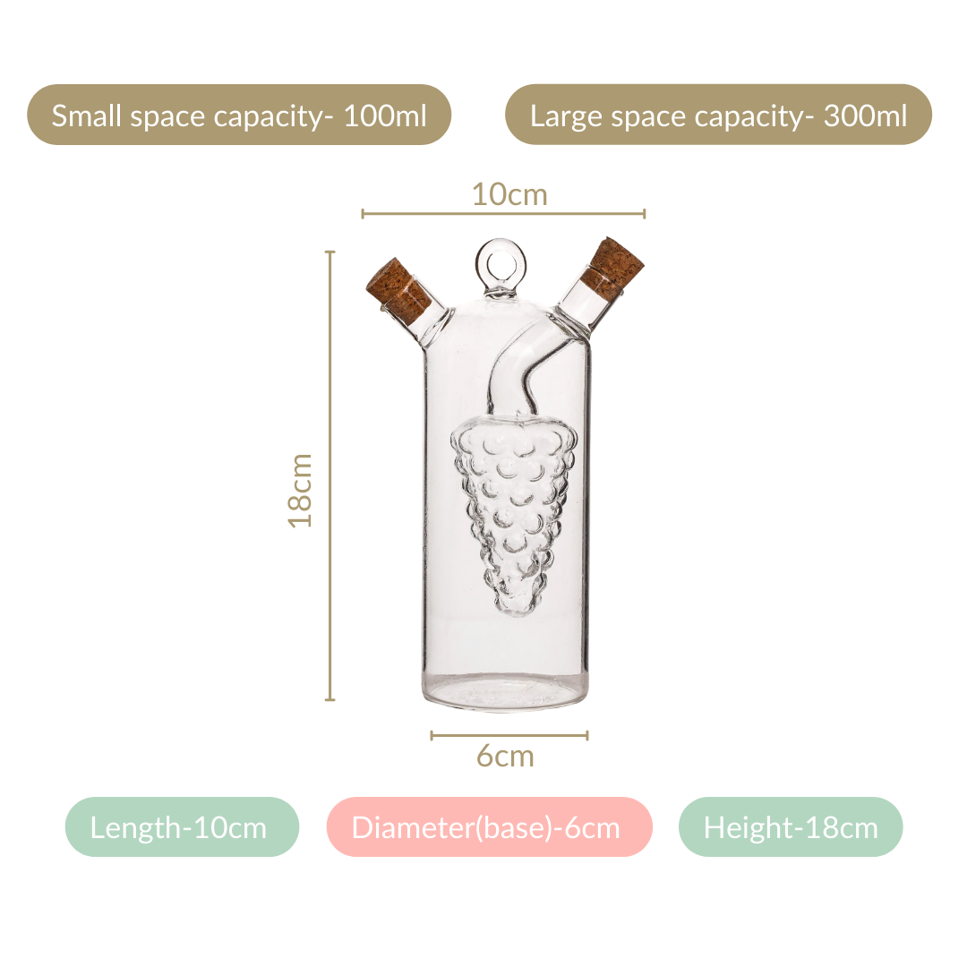 2 In 1 Glass Oil Dispenser Nestasia