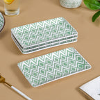 Kaleido Mint Green 16 Piece Dinner Set For 4 Nestasia