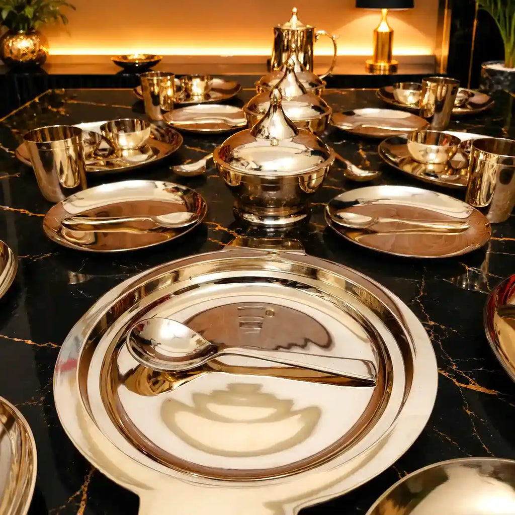 Kansa Luxury Dinner Serving Set Vedansh Craft