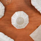White Stoneware Design 28-Piece Dinner Set For 6 Nestasia
