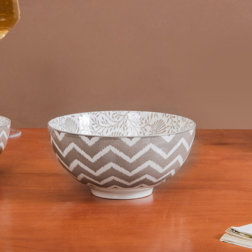 Printed Square Plates 24 Piece Dinner Set For 6 Nestasia