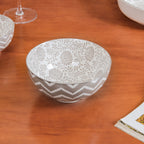 Printed Square Plates 24 Piece Dinner Set For 6 Nestasia