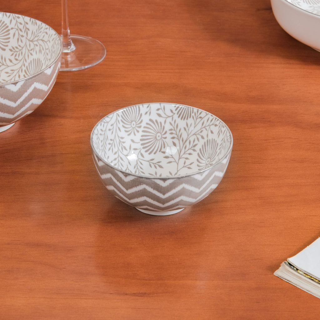 Printed Square Plates 24 Piece Dinner Set For 6 Nestasia