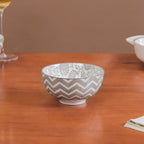 Printed Square Plates 24 Piece Dinner Set For 6 Nestasia