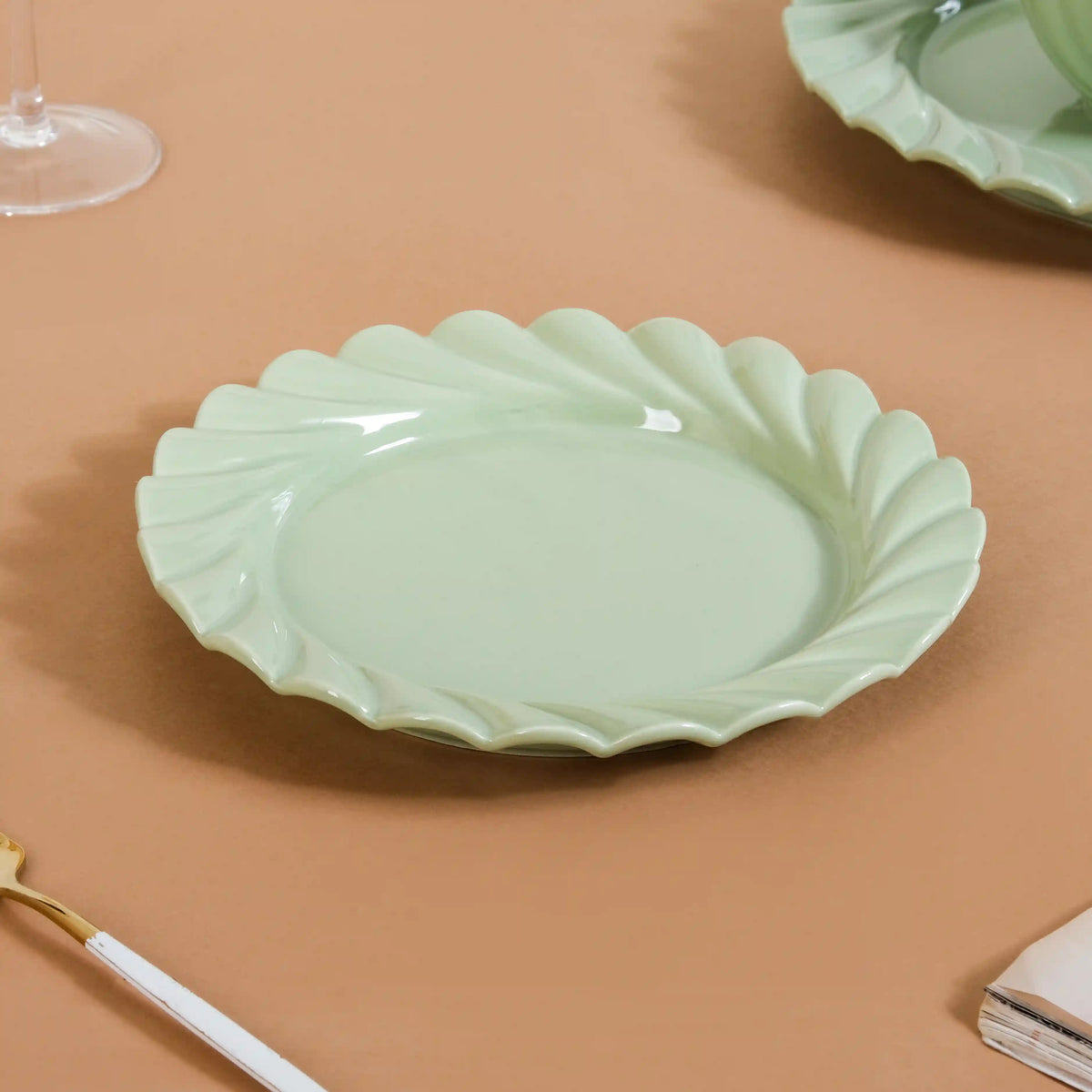 Lao Luxury 22 Piece Dinner Set For 6 Mint Green Nestasia