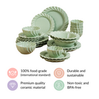 Lao Luxury 22 Piece Dinner Set For 6 Mint Green Nestasia