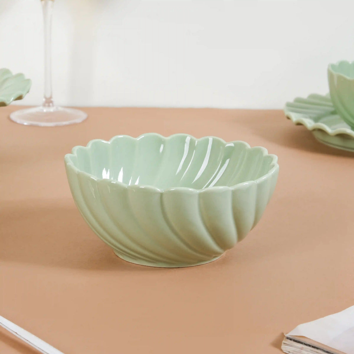 Lao Luxury 22 Piece Dinner Set For 6 Mint Green Nestasia