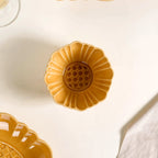 Luxury Texture 28 Piece Dinner Set For 6 Ochre Yellow Nestasia