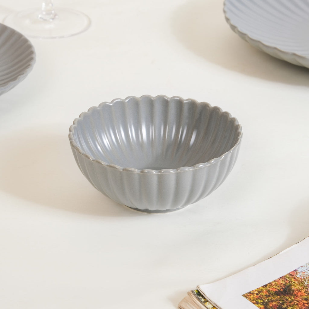 Grey Lavender 22 Piece Daily Dinner Set For 6 Nestasia