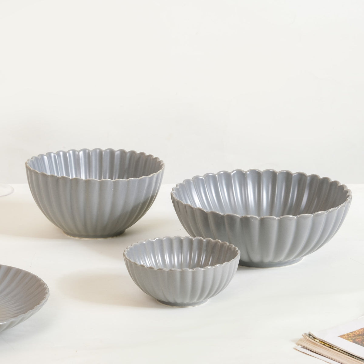Grey Lavender 22 Piece Daily Dinner Set For 6 Nestasia