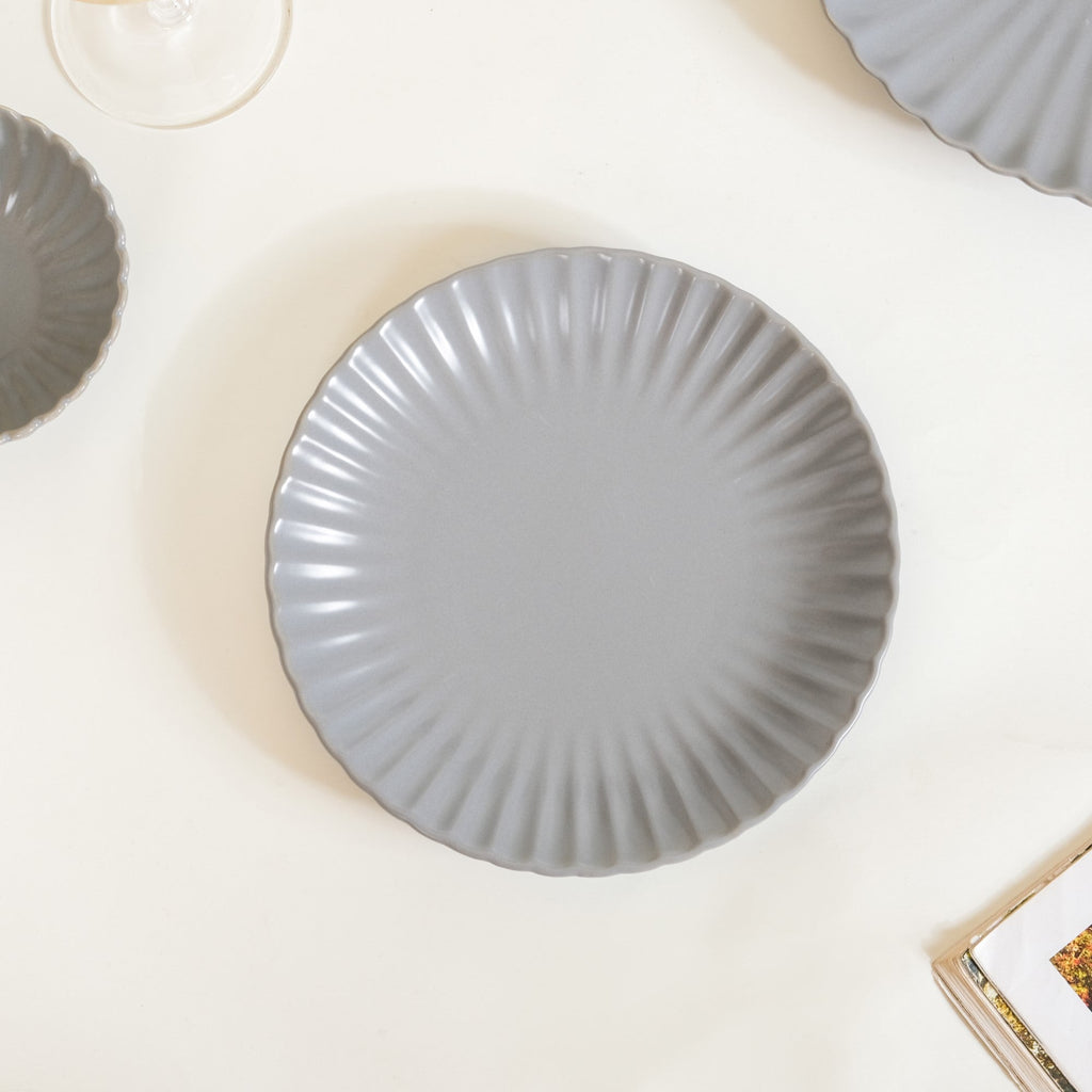 Grey Lavender 22 Piece Daily Dinner Set For 6 Nestasia