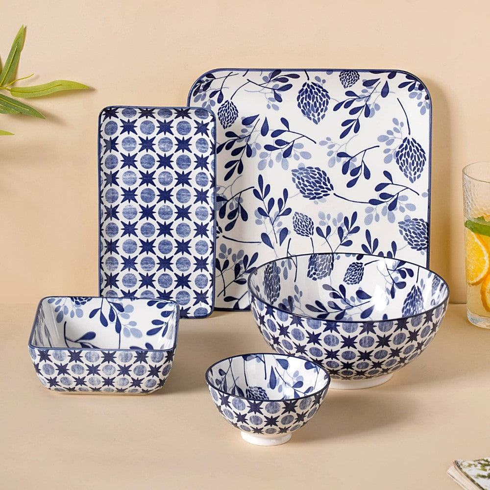 Blue 26 Piece Dinnerware Set For 6 Nestasia