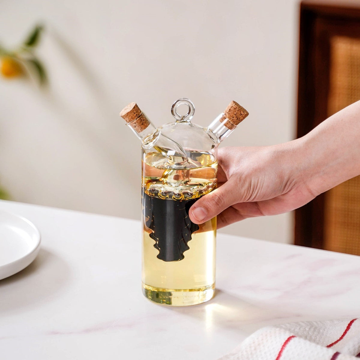 2 In 1 Glass Oil Dispenser Nestasia