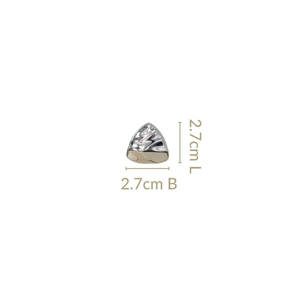 Distressed Metal Silver Studs Nestasia