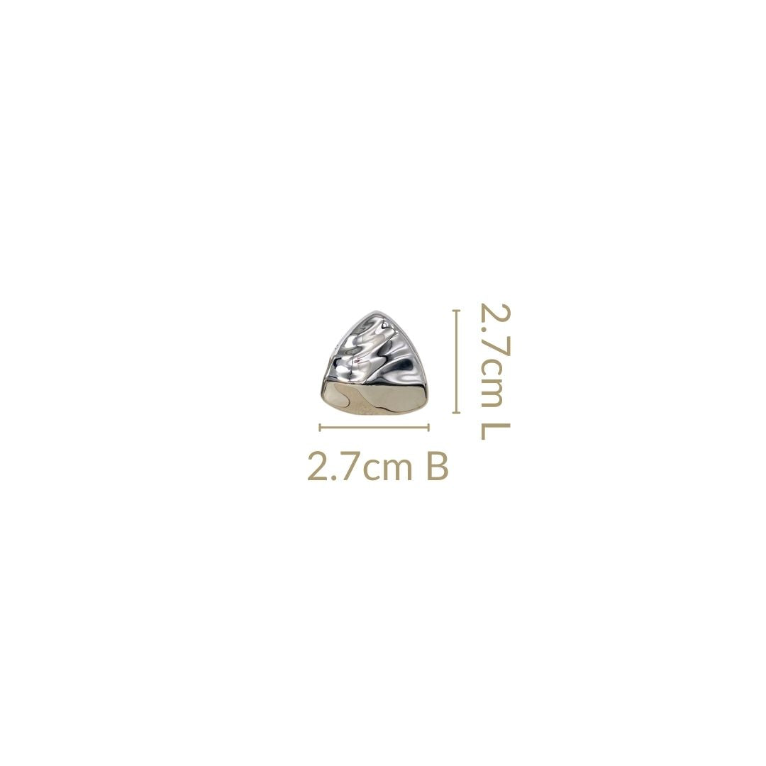 Distressed Metal Silver Studs Nestasia