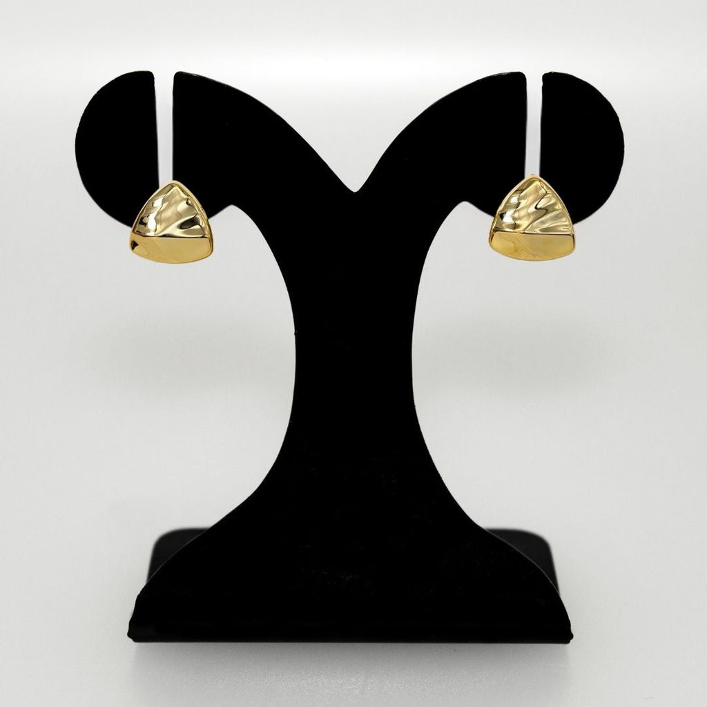 Distressed Metal Gold Studs Nestasia