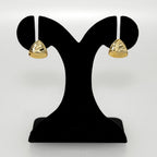 Distressed Metal Gold Studs Nestasia
