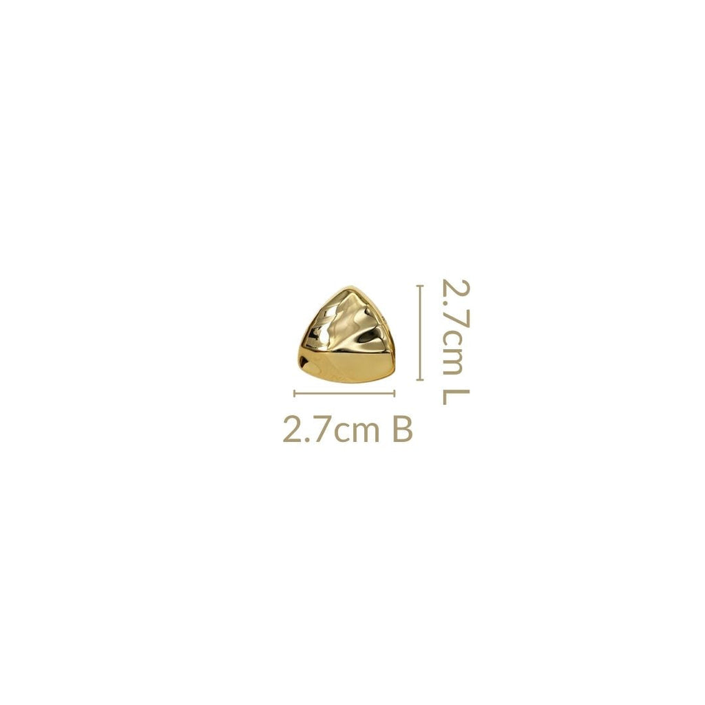 Distressed Metal Gold Studs Nestasia