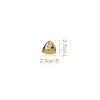 Distressed Metal Gold Studs Nestasia