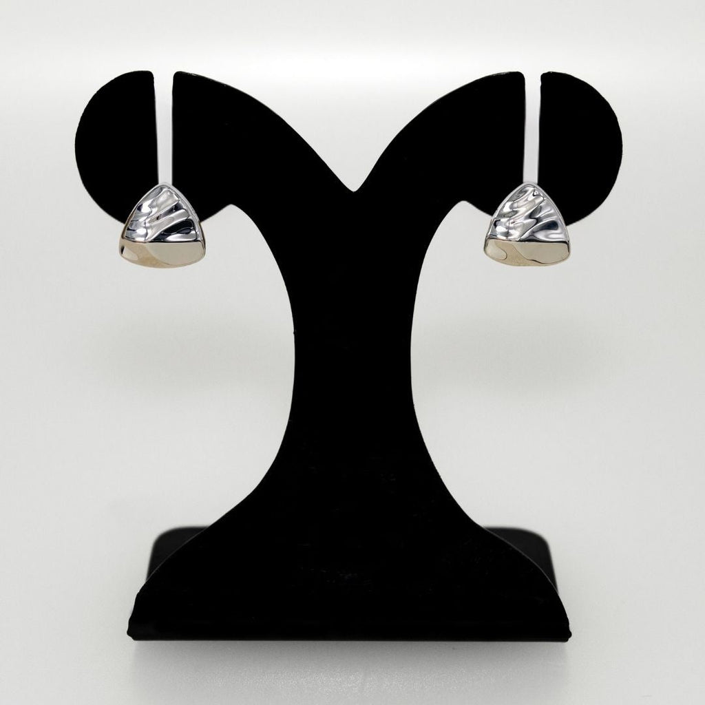 Distressed Metal Silver Studs Nestasia