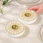 Divina Aura Tealight Holder Set Of 2 Nestasia