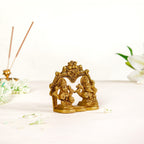 Divine Ganesh Laxmi Brass Idol 8cm Nestasia
