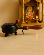 Decorative Metal Dhoop Dani Burner for Home Temple Aarti and Aromatherapy